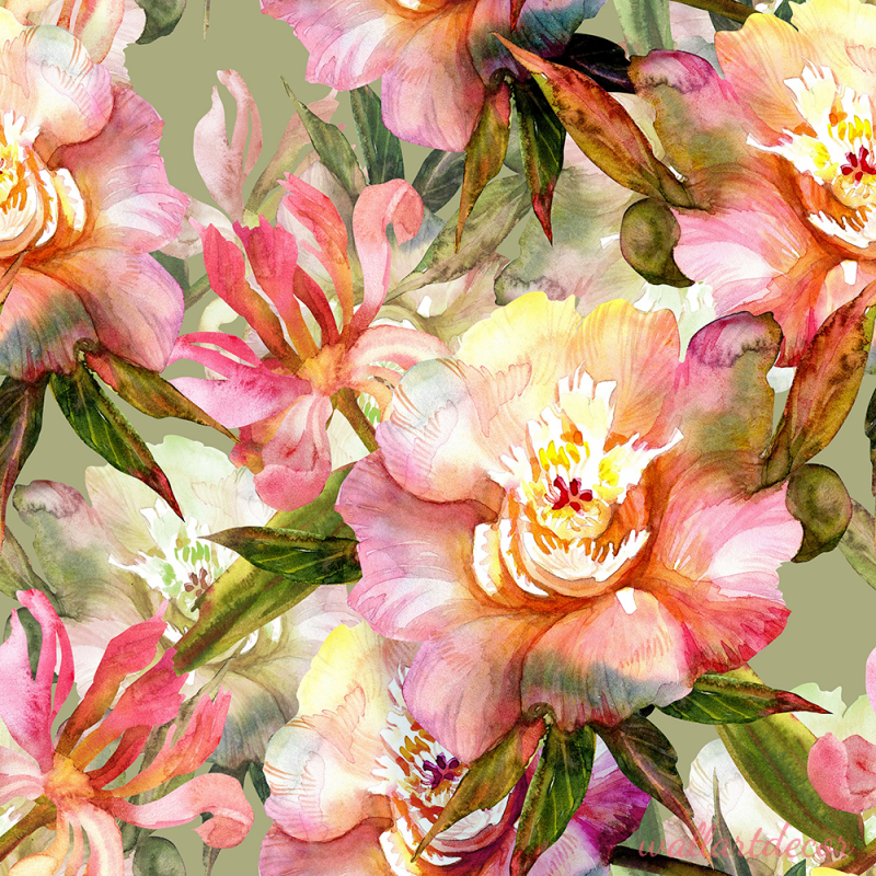 festett hibiszkusz virág tapéta 7