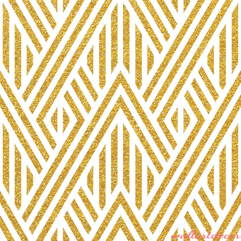 arany,fehér vonalak mintás tapéta 5