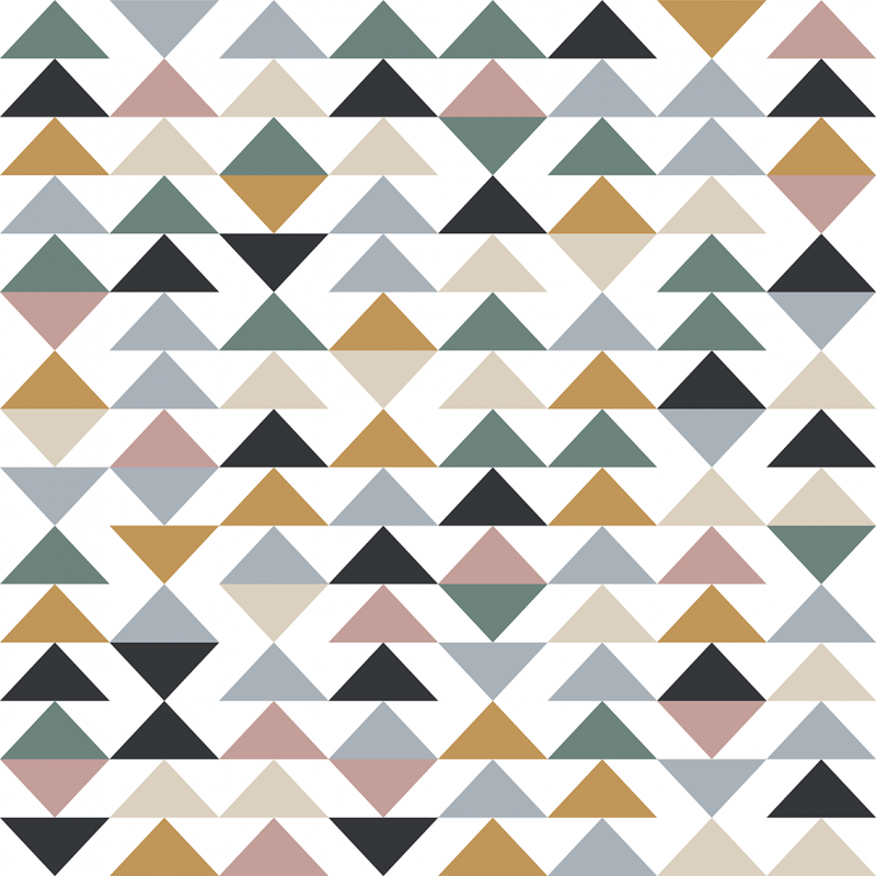 szürke, barna színes háromszögek mintás tapéta 8