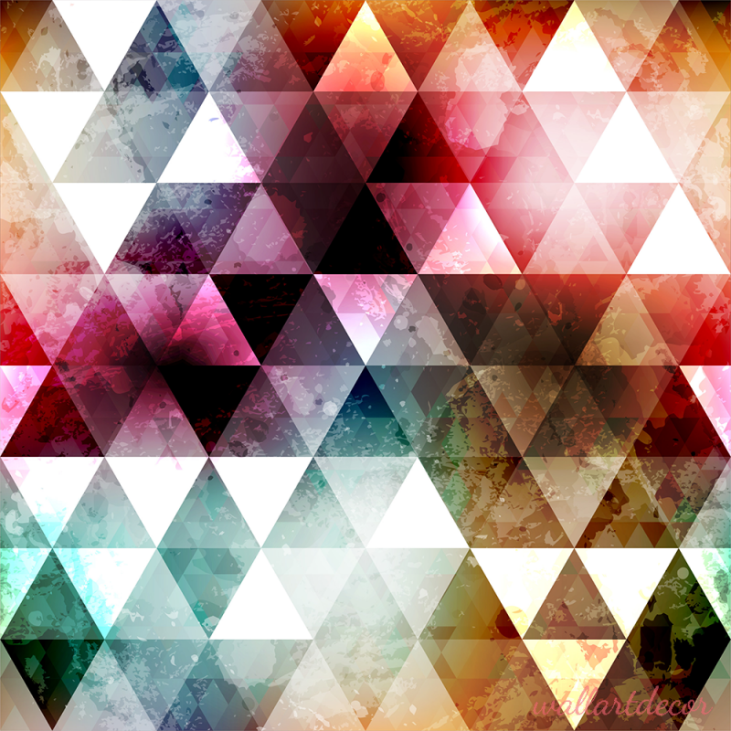 háromszög mintás tapéta 5