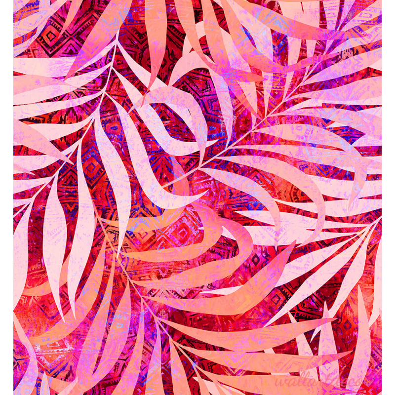  színes pink levelek tapéta 5